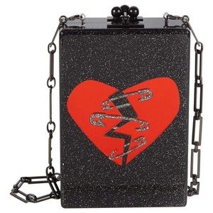 Edie Parker Broken Heart Clutch